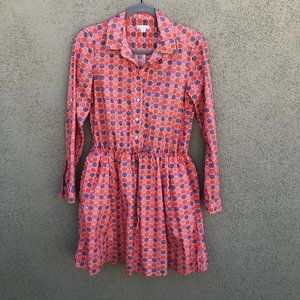 Gap orange pink purple shirtdress with POCKETS - Size XS